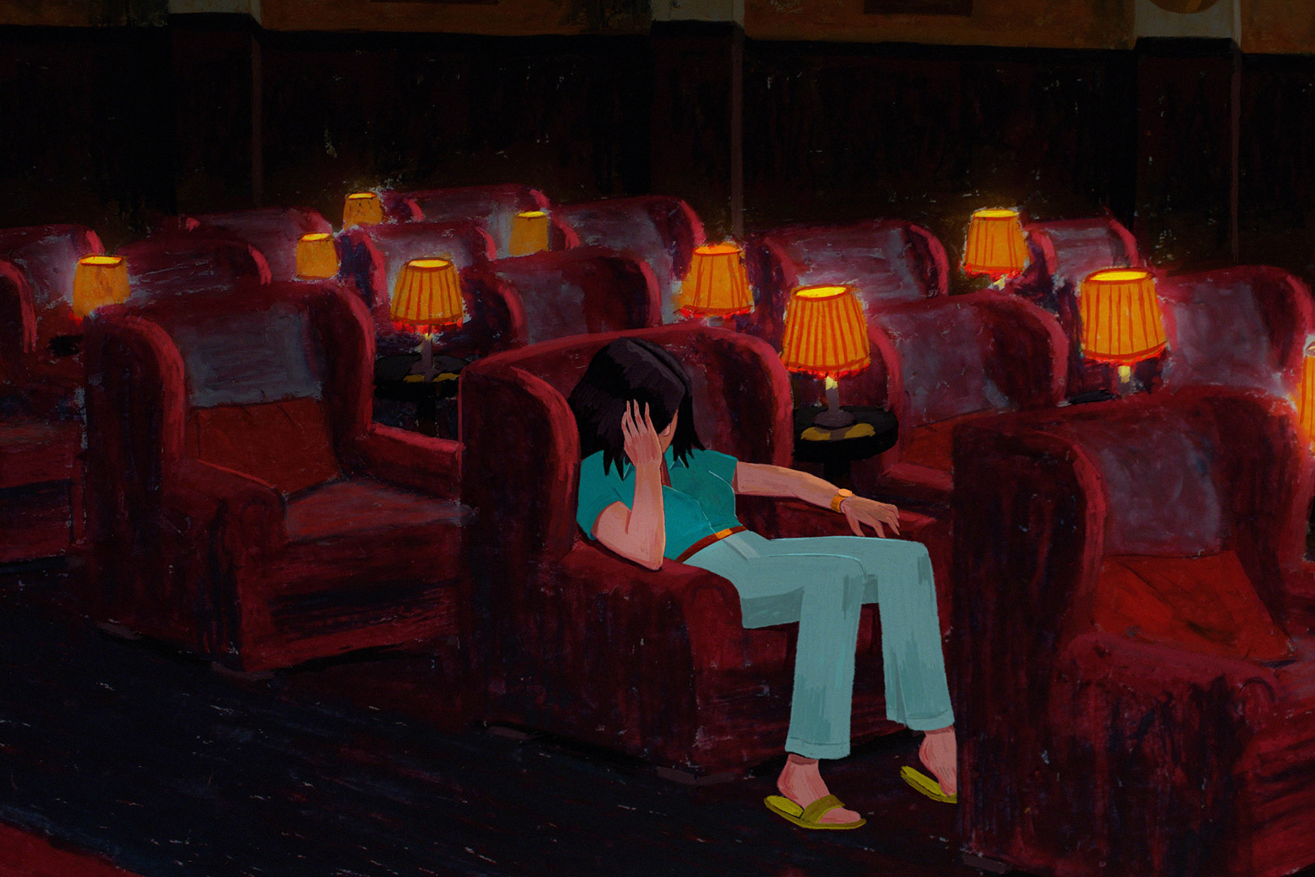 Screenshot from our brand new animated music video for Mary Coughlan.