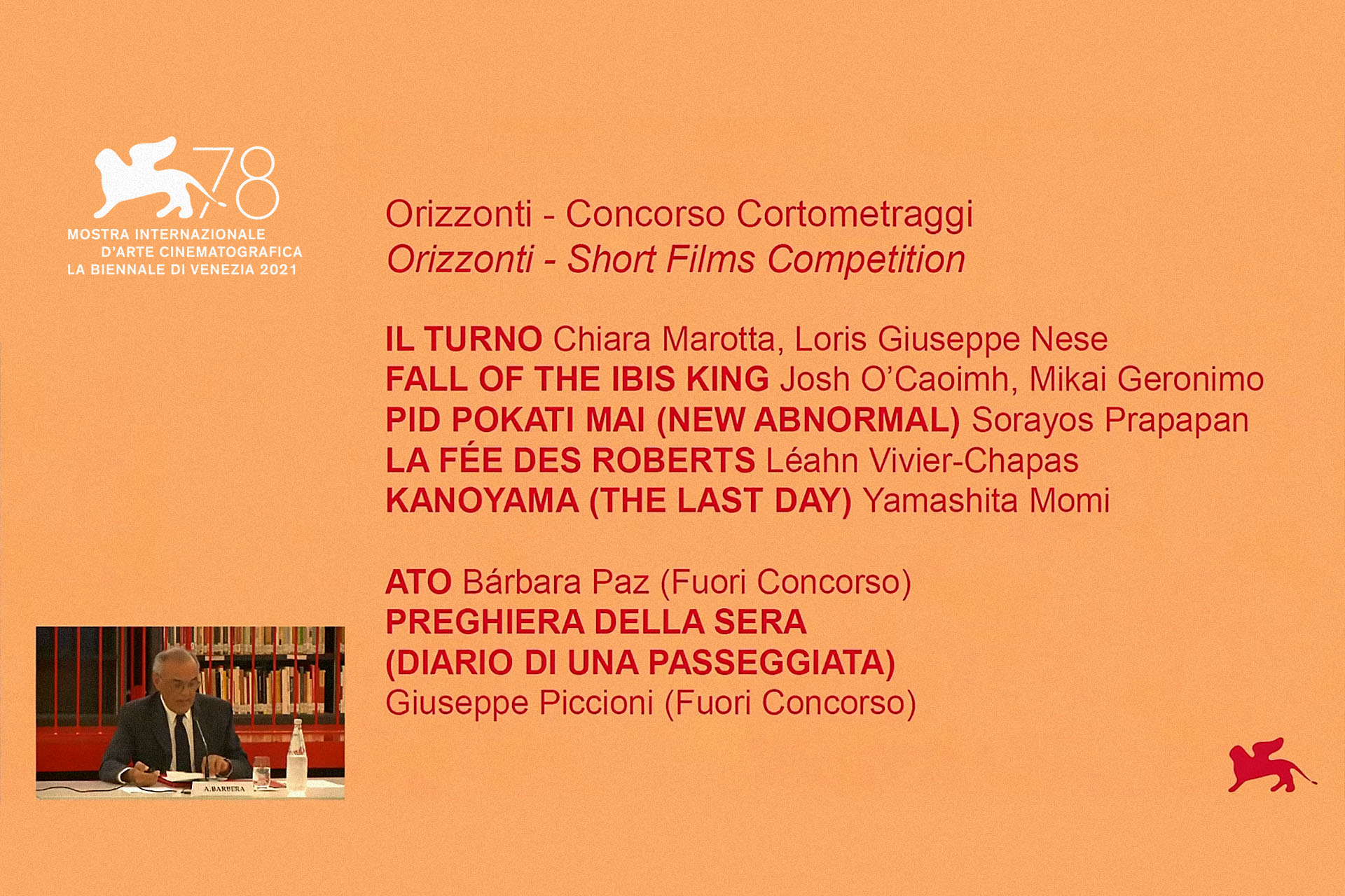 Venice Film Festival announce Orizzonti Short Film selection.