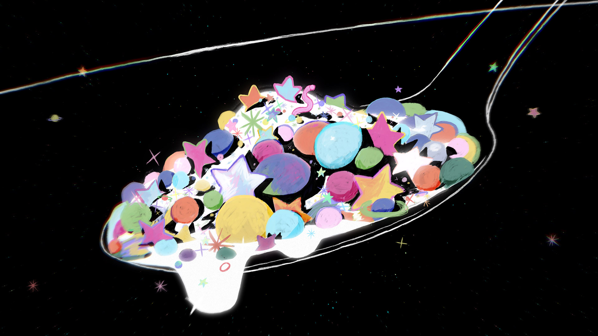 How did the Milky Way get its Shape? - TED-Ed animation still of cosmic teaspoon.